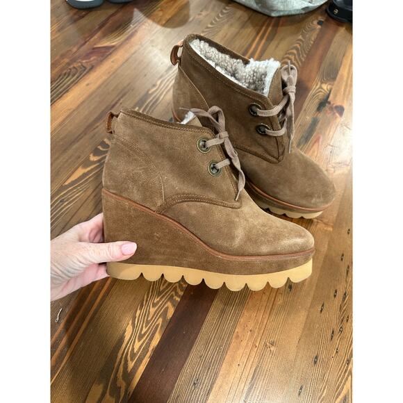 See by Chloe Ethel Wedge Booties Size EU 39 US 9 - Picture 1 of 9